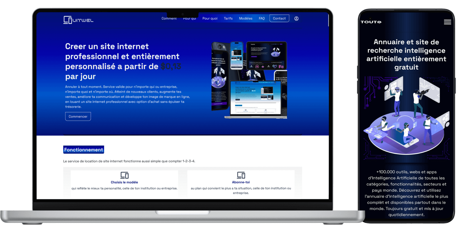 Créer un site internet professionnel avec vitwel